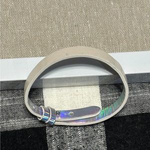 White & Silver Iridescent Keep bracelet